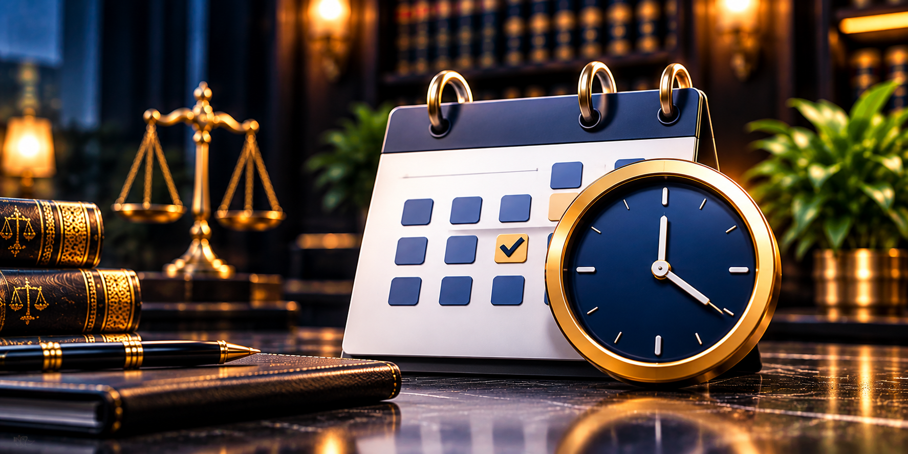 تقویم و ساعت روی میز حقوقی؛ وضعیت واقعی در پرتال